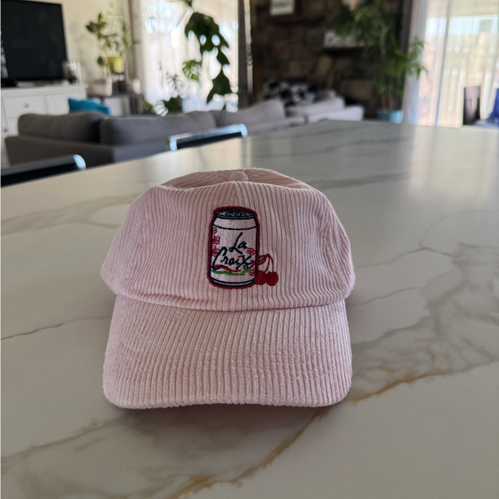 Brand new La Croix corduroy cherry blossom hat